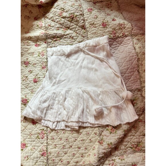 sugar thrillz knit mini skirt with pom poms - Picture 1 of 3